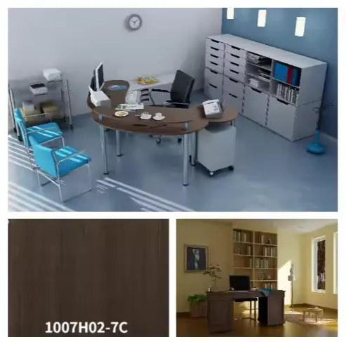 Vacume Press Wood Grain Pvc Heat Shrink Film Vacume Press Wood Grain Pvc Heat Shrink Film