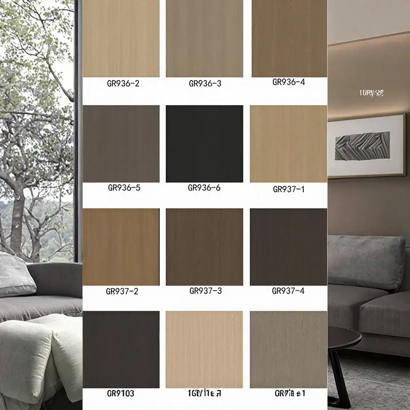 Kaasaegne disainistiili PVC dekoratiivne film